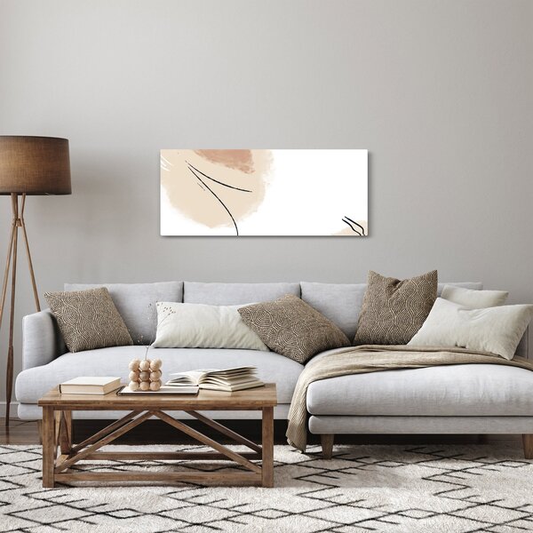 Slika - Bijela apstrakcija (120x50 cm)