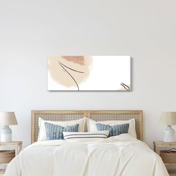 Slika - Bijela apstrakcija (120x50 cm)