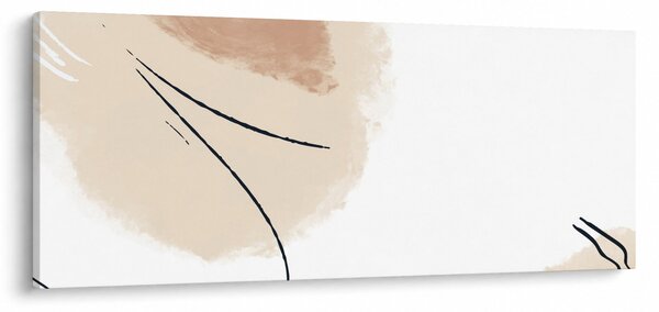 Slika - Bijela apstrakcija (120x50 cm)