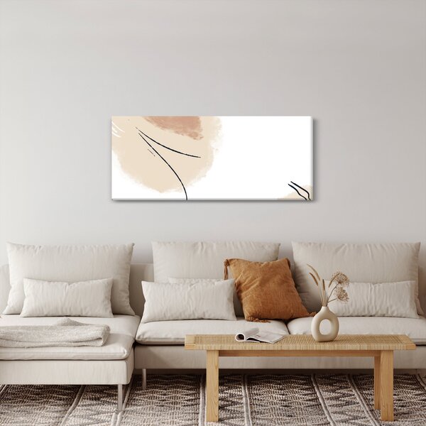 Slika - Bijela apstrakcija (120x50 cm)