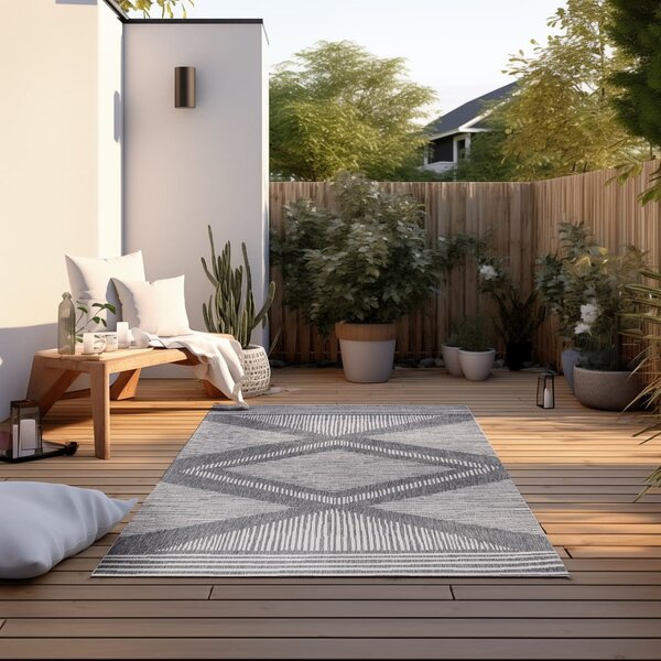 Sivi/krem vanjski tepih 80x150 cm Gemini – Elle Decoration