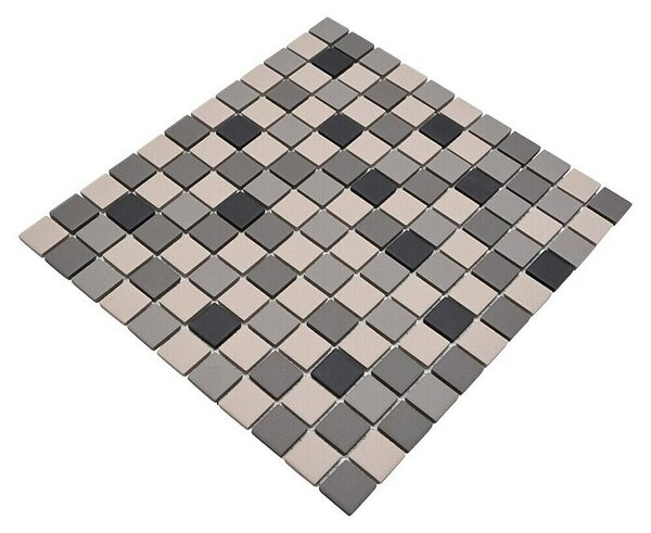 Mozaik pločica Quadrat Mix CU 010 (32,6 x 30 cm, Bež-smeđe boje, Mat)