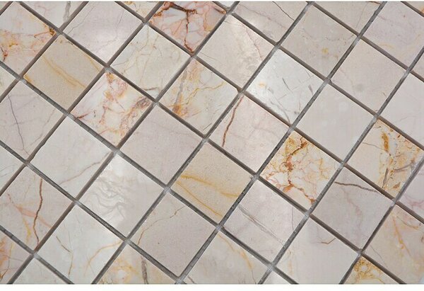 Mozaik pločica Quadrat MOS 32/2807 (30,5 x 30,5 cm, Bež boje, Mat)