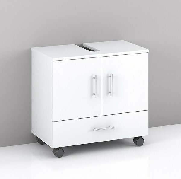 Riva Kupaonski ormarić za ugradbeni umivaonik System (62,2 x 35,6 x 57,5 cm, Bijele boje, Mat)