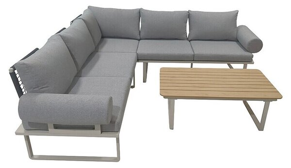 Sunfun Set lounge namještaja Brina (4 -dij., Siva, bež)