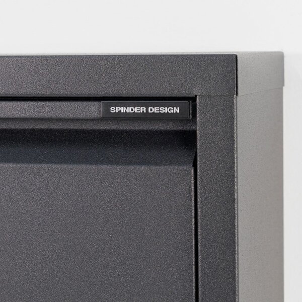 Crni metalni preklopni ormarić za cipele 75x37,5x12,5 cm Billy – Spinder Design