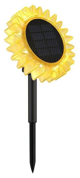 Globo Solarna ukrasna LED svjetiljka Suncokret (Boja svjetla: Topla bijela, LED, Visina: 29,5 cm)