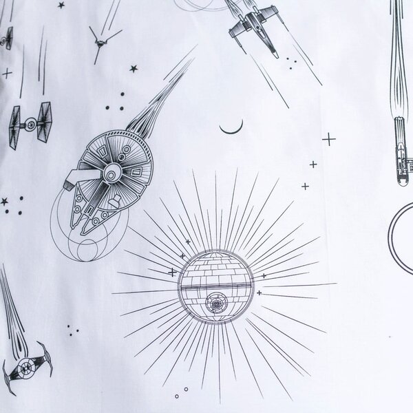 Pamučna dječja posteljina sa svjetlećim efektom za krevet za jednu osobu 140x200 cm Star Wars – Jerry Fabrics