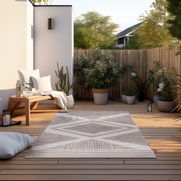 Smeđi/krem vanjski tepih 80x150 cm Gemini – Elle Decoration