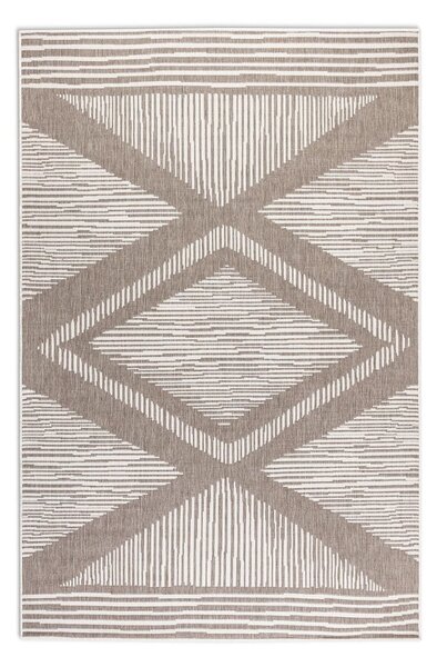 Smeđi/krem vanjski tepih 80x150 cm Gemini – Elle Decoration