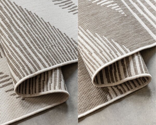 Smeđi/krem vanjski tepih 80x150 cm Gemini – Elle Decoration