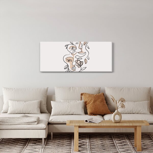 Slika - Line art tretmani lica (120x50 cm)