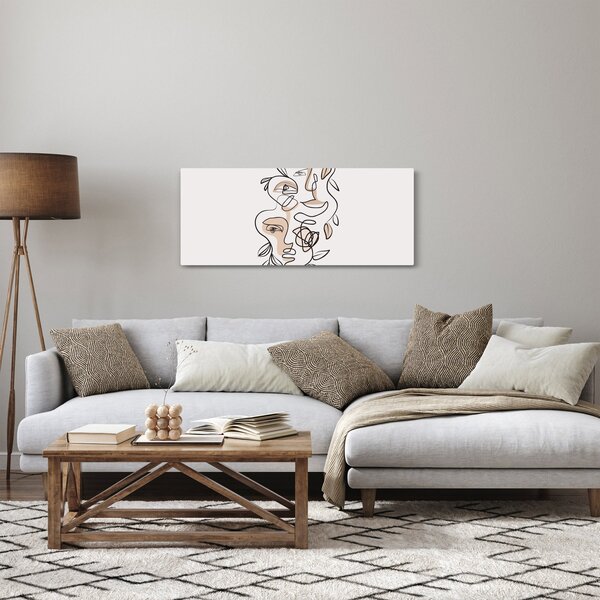 Slika - Line art tretmani lica (120x50 cm)