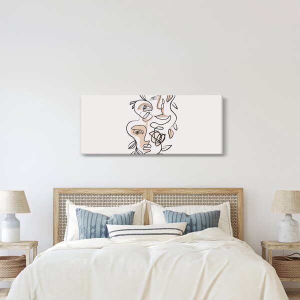 Slika - Line art tretmani lica (120x50 cm)
