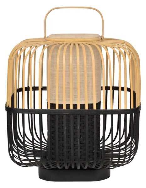 Stolne Lampa Forestier, Bamboo Square M, Crno, Dnevna soba, Bambus, Dizajn
