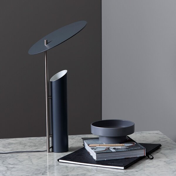 Stolne Lampa Verpan, Reflect, Sivo, Dnevna soba, Metal, Dizajn