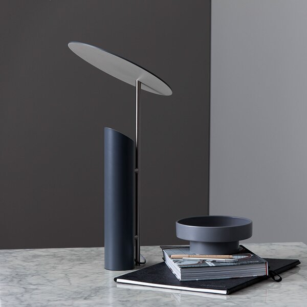 Stolne Lampa Verpan, Reflect, Sivo, Dnevna soba, Metal, Dizajn