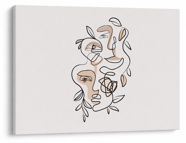 Slika - Line art tretmani lica (70x50 cm)