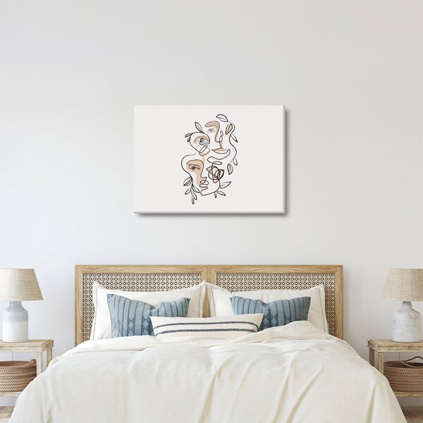 Slika - Line art tretmani lica (70x50 cm)