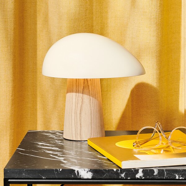 Stolne Lampa FRITZ HANSEN, Night Owl, Bijela, Dnevna soba, Drvo, Dizajn