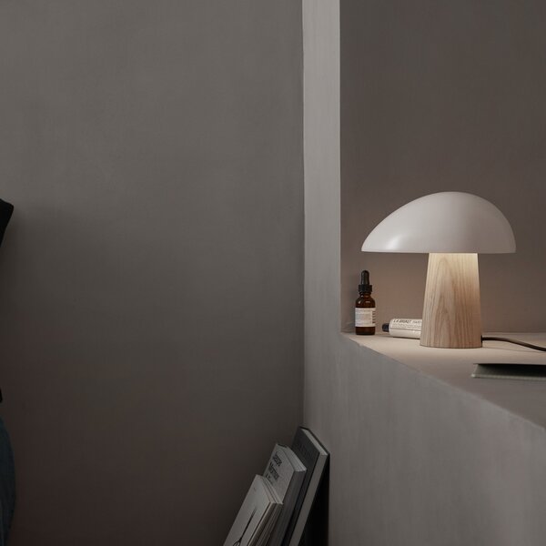 Stolne Lampa FRITZ HANSEN, Night Owl, Bijela, Dnevna soba, Drvo, Dizajn