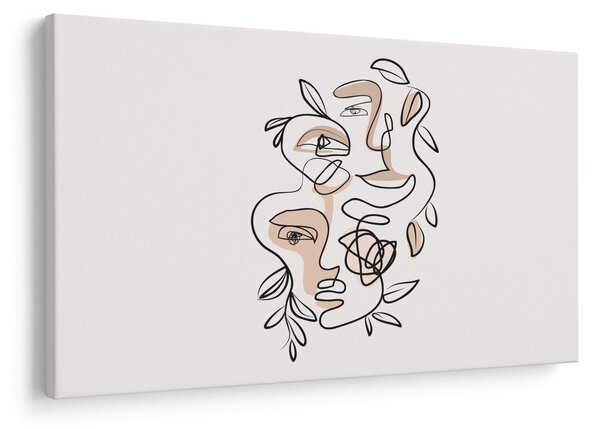 Slika - Line art tretmani lica (90x60 cm)