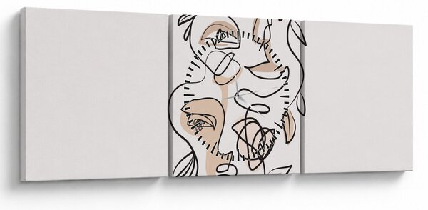 Slika - Line art tretmani lica (sa satom) (90x30 cm)