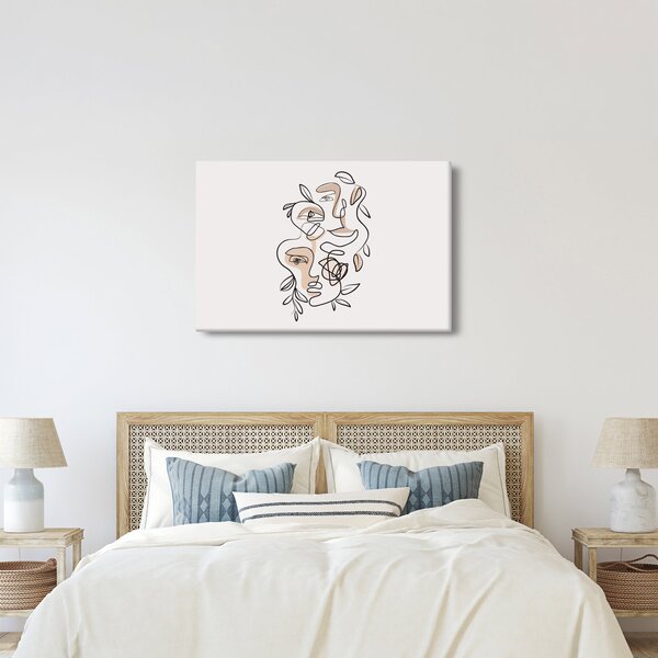 Slika - Line art tretmani lica (90x60 cm)