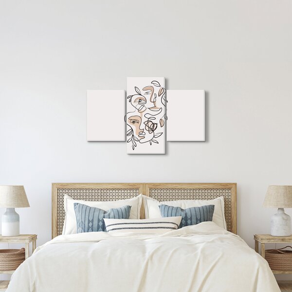 Slika - Line art tretmani lica (90x60 cm)