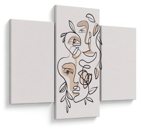 Slika - Line art tretmani lica (90x60 cm)