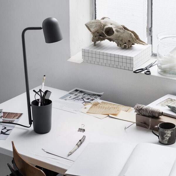 Stolne Lampa Northern, Buddy, Crno, Dnevna soba, Metal, Dizajn