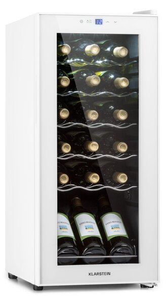 Klarstein Shiraz 18 Slim Uno, hladnjak za vino, 50 l, 18 boca, 5-18°C, dodirna upravljačka ploča