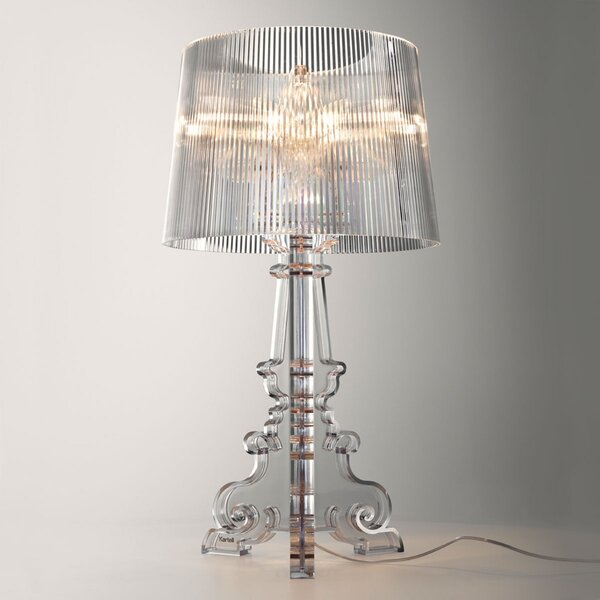 Stolne Lampa Kartell, Bourgie, prigušiv, Providna, Dnevna soba, Plastika, Dizajn