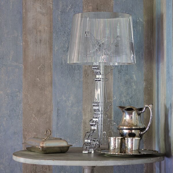Stolne Lampa Kartell, Bourgie, prigušiv, Providna, Dnevna soba, Plastika, Dizajn