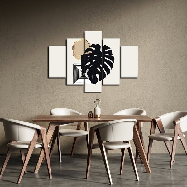 Slika - Apstrakcija s tropskim lišćem N⁰2 (150x105 cm)