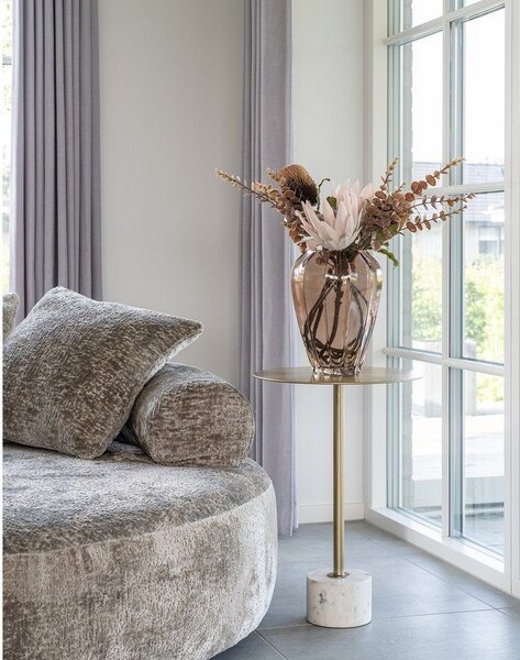 Metalni okrugao pomoćni stol ø 41 cm Lecco – House Nordic