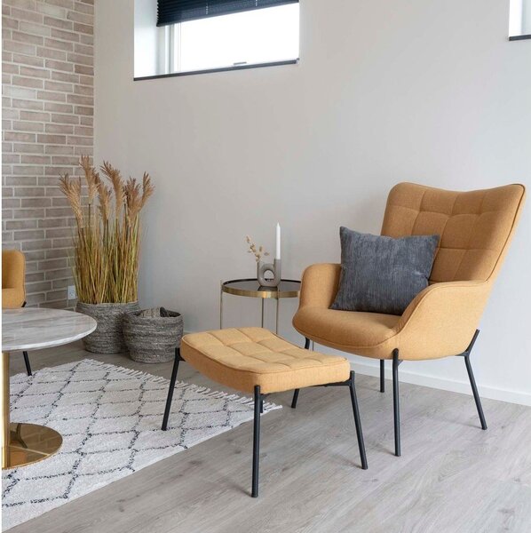 Okrugli stolić zlatne boje ø 48 cm Venezia - House Nordic