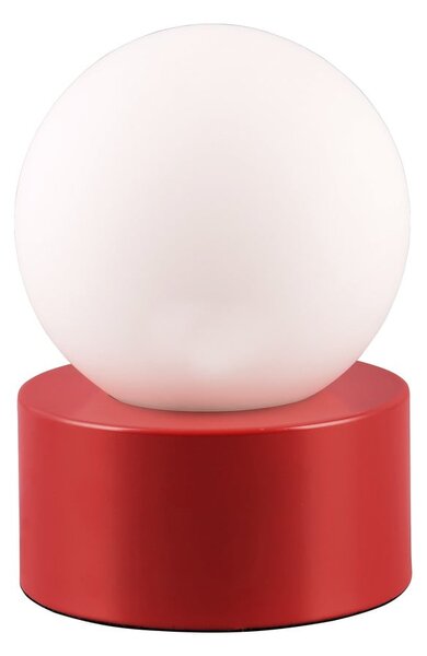 Crvena stolna lampa sa staklenim sjenilom (visina 17 cm) Countess – Trio