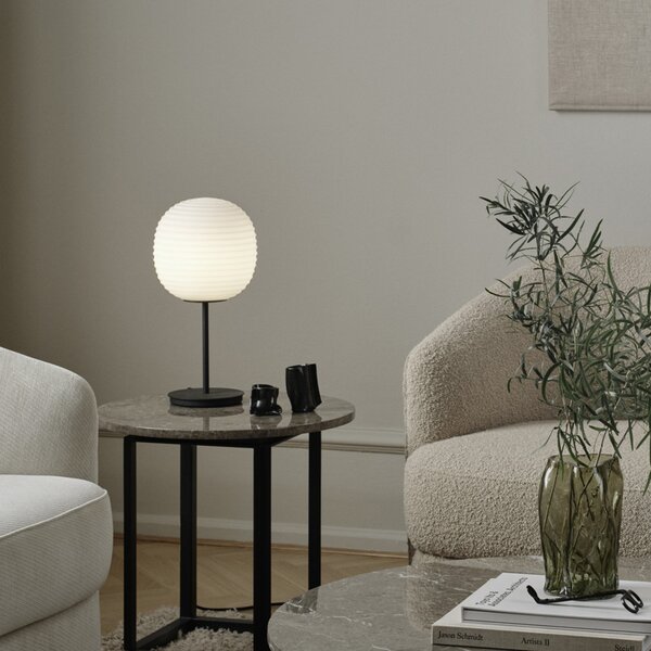 Stolne Lampa New Works, Lantern Small, prigušiv, Bijela, Dnevna soba, Staklo, Dizajn