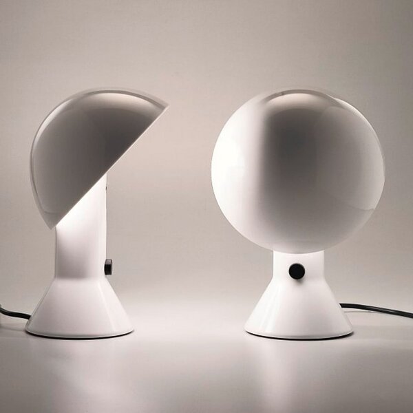 Stolne Lampa Martinelli Luce, Elmetto, Bijela, Dnevna soba, Plastika, Dizajn
