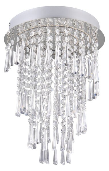 LED stropna svjetiljka u srebrnoj boji ø 30 cm Pomp – Trio