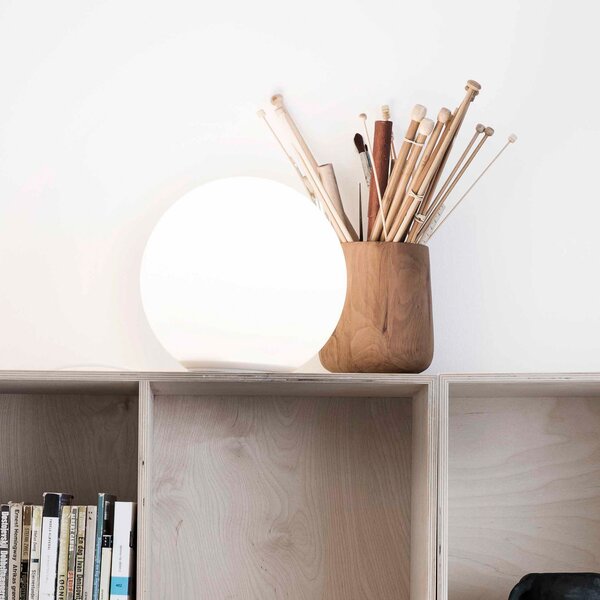 Stolne Lampa Artemide, Dioscuri, prigušiv, Bijela, Dnevna soba, Staklo, Dizajn