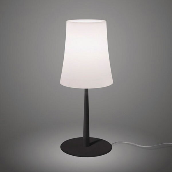 Stolne Lampa Foscarini, Birdie Easy, Crno, Dnevna soba, Metal, Dizajn