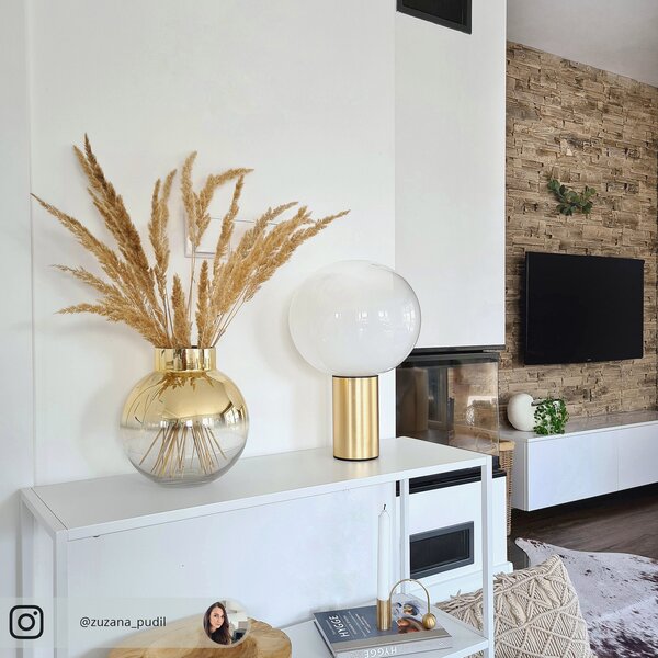 Stolne Lampa Artemide, Laguna 16, Bronca / stari mesing, Dnevna soba, Staklo, Dizajn