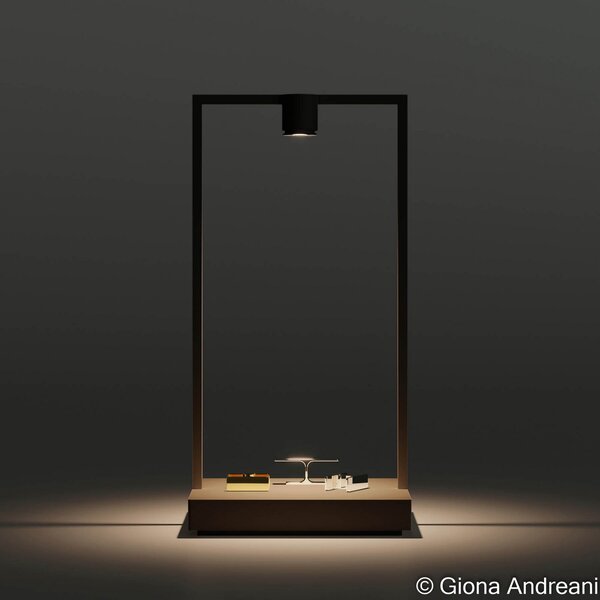 Stolne Lampa Artemide, Curiosity Focus, prigušiv, Crno, Dnevna soba, Metal, Dizajn