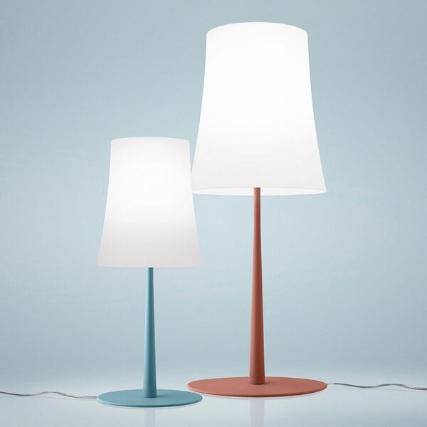 Stolne Lampa Foscarini, Birdie Easy Grande, Crvena, Dnevna soba, Metal, Dizajn