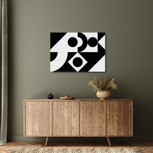 Staklena slika - Geometrijska apstrakcija N⁰1 (70x50 cm)
