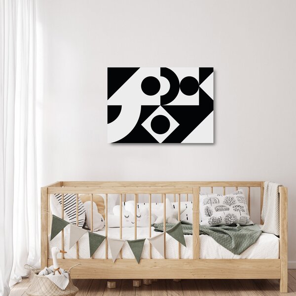 Staklena slika - Geometrijska apstrakcija N⁰1 (70x50 cm)