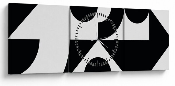 Slika - Geometrijska apstrakcija N⁰1 (sa satom) (90x30 cm)
