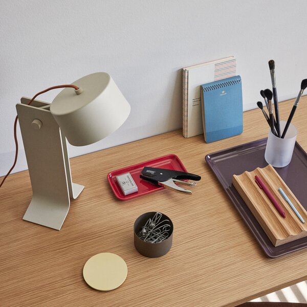 Stolne Lampa Hübsch, Crea, prigušiv, Bež, Dnevna soba, Aluminij, Dizajn